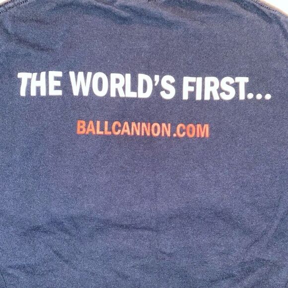 Gilden men S 100% cotton short sleeve Crewneck ball cannon t-shirt black - Picture 5 of 6